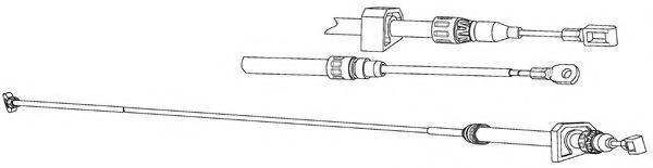 CEF VW02206 Трос, стоянкова гальмівна система