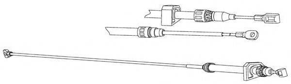 CEF VW02207 Трос, стоянкова гальмівна система