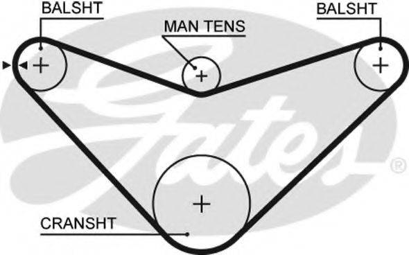 GATES 5235XS Ремінь ГРМ