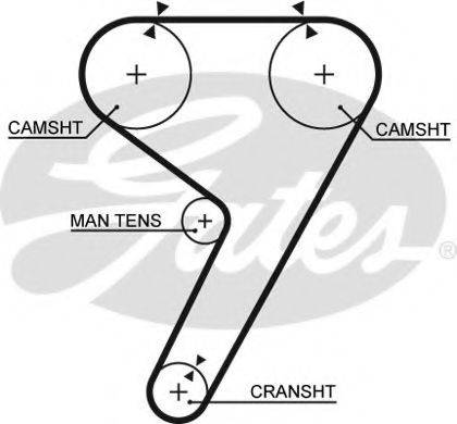 GATES 5304 Ремінь ГРМ