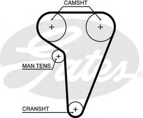 GATES 5549XS Ремінь ГРМ