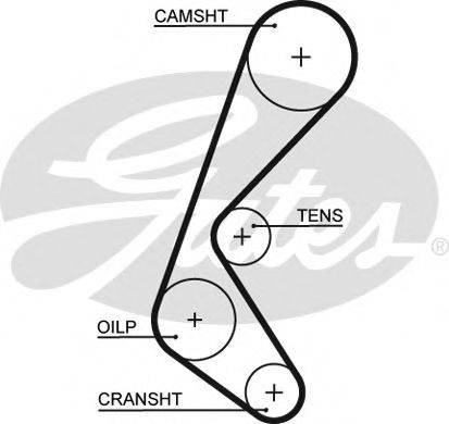GATES 5628XS Ремінь ГРМ