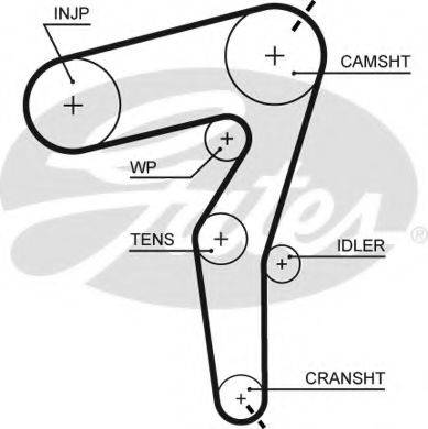 GATES 5650XS Ремінь ГРМ