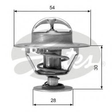 GATES TH02491G1 Термостат, охолоджуюча рідина