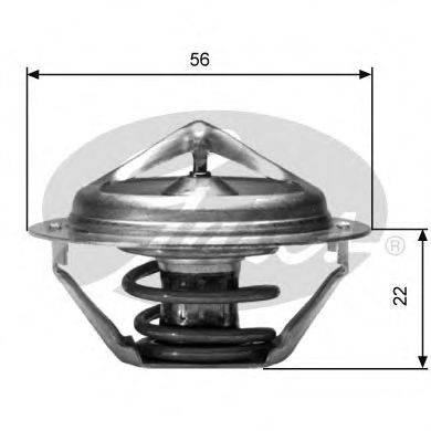 GATES TH06182G1 Термостат, охолоджуюча рідина