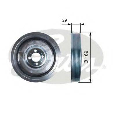 GATES TVD1074 Ремінний шків, колінчастий вал