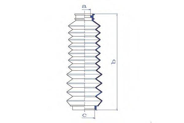 DA SILVA K5105 Пильовик, рульове управління