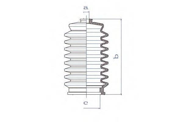 DA SILVA K5204 Пильовик, рульове управління