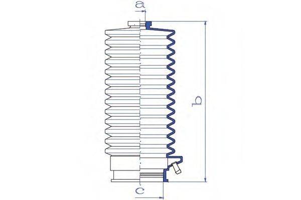 DA SILVA K5205 Пильовик, рульове управління