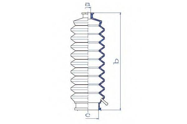 DA SILVA K5260 Пильовик, рульове управління