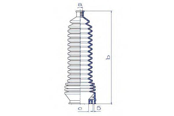 DA SILVA K5286 Пильовик, рульове управління