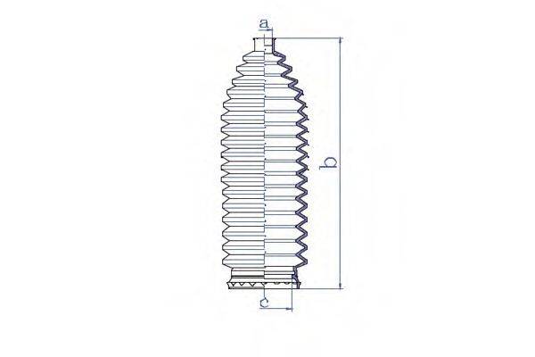 DA SILVA K5416 Пильовик, рульове управління