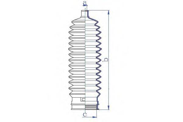 DA SILVA K5429 Пильовик, рульове управління