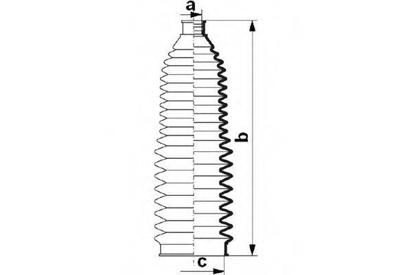 DA SILVA K5491 Пильовик, рульове управління