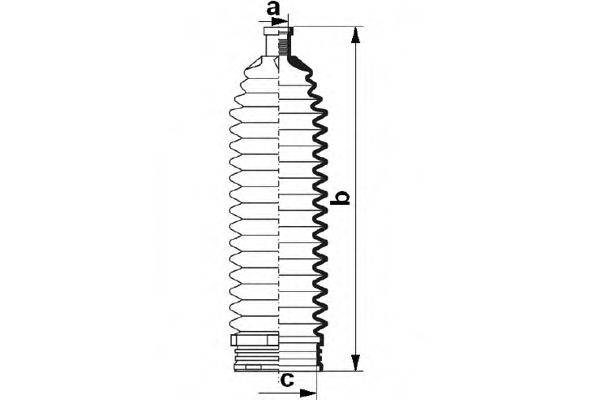 DA SILVA K5494 Пильовик, рульове управління