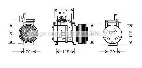 PRASCO BWK073 Компресор, кондиціонер