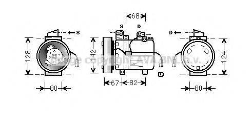 PRASCO DWK037 Компресор, кондиціонер