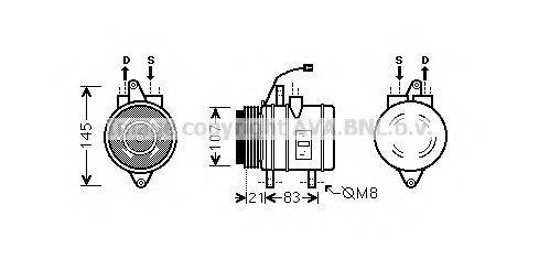 PRASCO DWK090 Компресор, кондиціонер