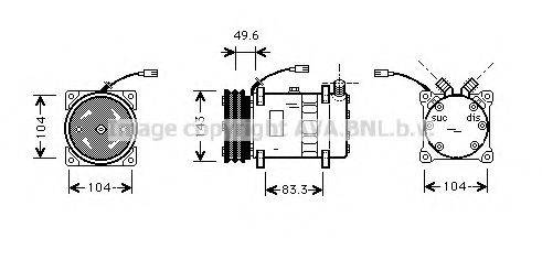 PRASCO FTK324 Компресор, кондиціонер