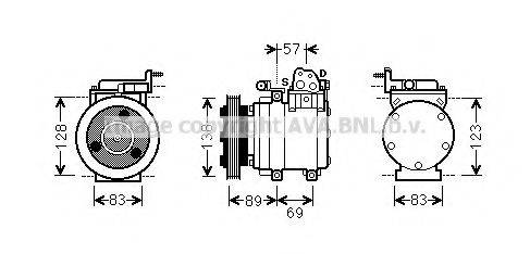 PRASCO HYK260 Компресор, кондиціонер