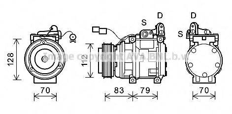 PRASCO KAK181 Компресор, кондиціонер