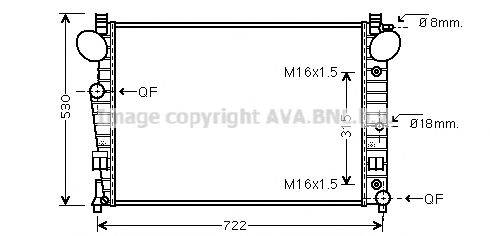 PRASCO MS2301 Радіатор, охолодження двигуна