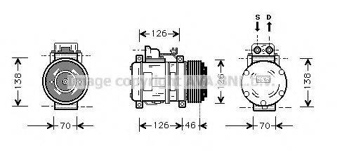 PRASCO MSK097 Компресор, кондиціонер