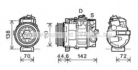 PRASCO MSK611 Компресор, кондиціонер