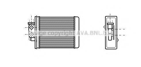 PRASCO MZ6067 Теплообмінник, опалення салону