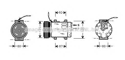 PRASCO RTK067 Компресор, кондиціонер