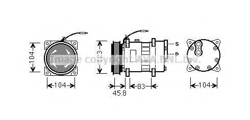 PRASCO RTK435 Компресор, кондиціонер