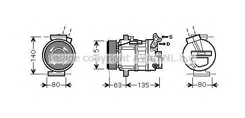 PRASCO RTK486 Компресор, кондиціонер