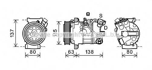 PRASCO RTK491 Компресор, кондиціонер