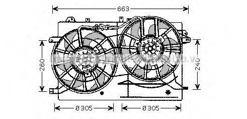 PRASCO SB7503 Вентилятор, охолодження двигуна