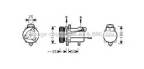 PRASCO SZAK069 Компресор, кондиціонер