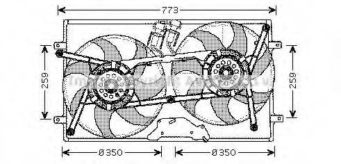 PRASCO VW7505 Вентилятор, охолодження двигуна