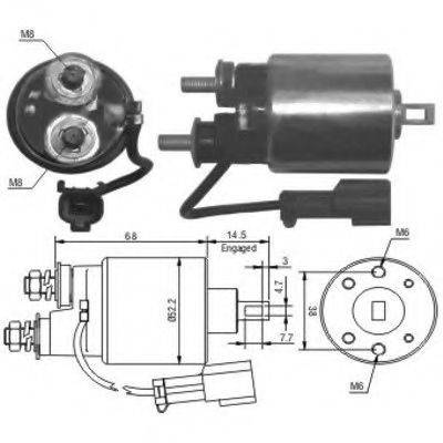 HOFFER 6646175 Тягове реле, стартер