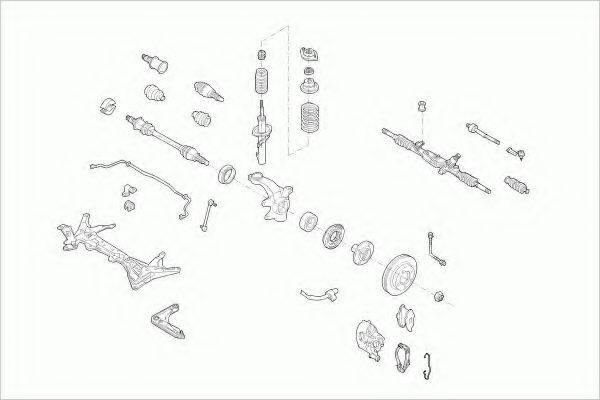 LEMFORDER FORDESCORFL013 Рульове управління; Підвіска колеса