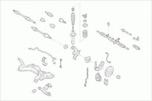 LEMFORDER FORDFOCUSFL002 Рульове управління; Підвіска колеса