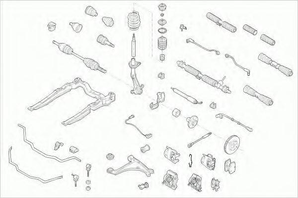 LEMFORDER OPELVECTRFL013 Рульове управління; Підвіска колеса