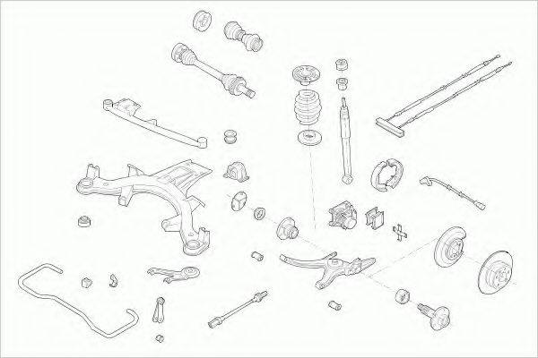 LEMFORDER OPELVECTRRL014 Рульове управління; Підвіска колеса