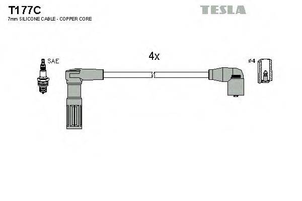 TESLA T177C Комплект дротів запалювання