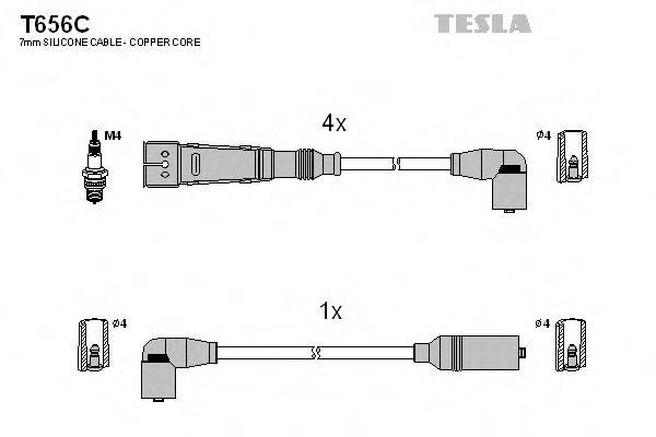 TESLA T656C Комплект дротів запалювання