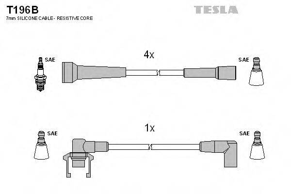 TESLA T196B Комплект дротів запалювання