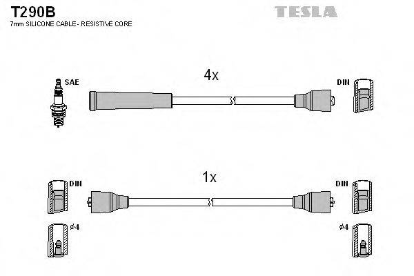 TESLA T290B Комплект дротів запалювання