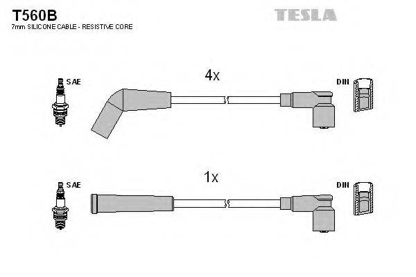 TESLA T560B Комплект дротів запалювання