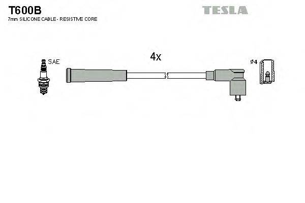 TESLA T600B Комплект дротів запалювання