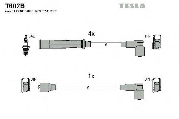 TESLA T602B Комплект дротів запалювання