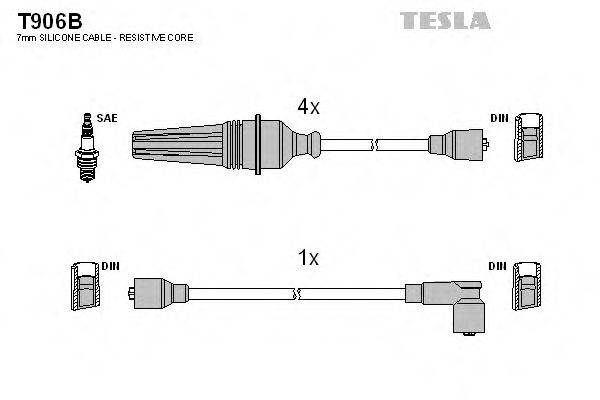 TESLA T906B Комплект дротів запалювання