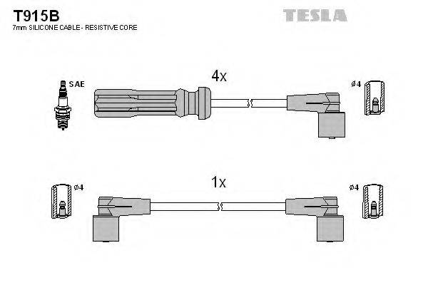 TESLA T915B Комплект дротів запалювання